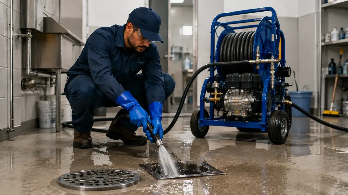 Floor Drain Hydro Jet Cleaning in El Granada