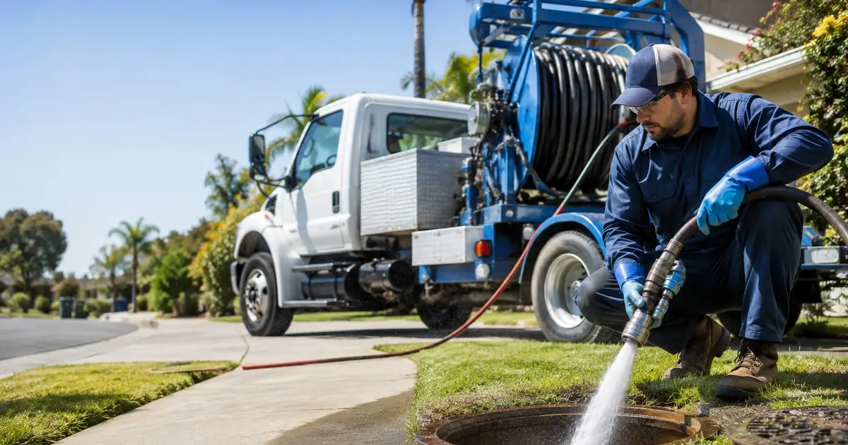 Hydro jet sewer cleaning El Granada