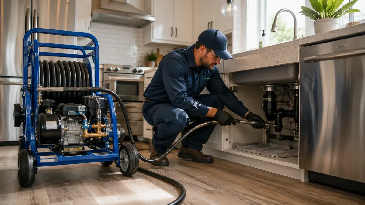Kitchen Drain Hydro Jetting in El Granada