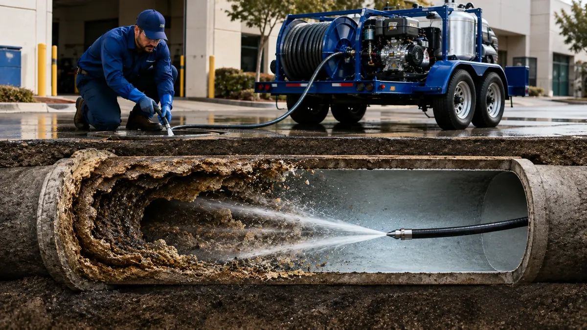 Sewer Pipe Descaling in El Granada